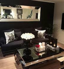 Lovely Chic Black And Silverlivibg Room Decor Black Living Room Home Decor Home