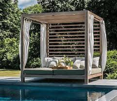 Pin By Lindy Kaufman On Outdoor Areas Outdoor Cabana Outdoor Beds Outdoor Furniture Ideas Backyards