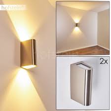 2er Set Led Wand Lampen Design Hof Aussen Garten Veranda Terrassen Beleuchtung Design Lampen Led Wand Aussenwandbeleuchtung