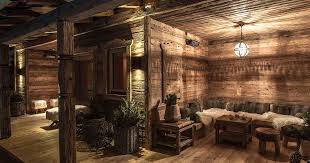 Wellness Pool Chalet Design Saunalandschaft Luxus