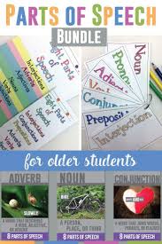 Parts Of Speech Unit Grammar For The First Nine Weeks Middle School Language Arts Lessons High School English Lesson Plans Parts Of Speech