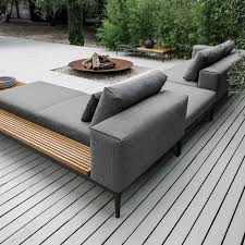 Gloster Grid Left Chaise Unit In 2020 Gloster Furniture Outdoor Sofa Modern Patio