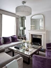 Purple And Grey Design Ideas Pictures Remodel And Decor Living Room Grey Purple Living Room London Living Room