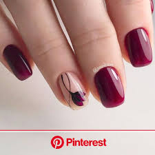 All the leaves are brown, but your nails can be absolutely beautiful for autumn. 30 Dazzling Ideas For Maroon Nails Designs Maroon Nails Maroon Nail Designs Stylish Nails Clara Beauty My
