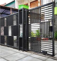 Contoh Desain Pagar Besi Untuk Rumah Mewah Model Geser Cancelli Recinzioni Porte In Ferro