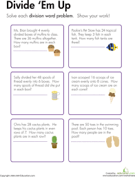 Division Word Problems Divide Em Up Division Word Problems Word Problems Math Division