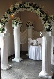 34 Amazing Ideas Pillar Decoration For Weddings Greekweddingcandles Wedding Columns Wedding Pillars Wedding Lights
