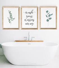 Bathroom Wall Decor Set Of 3 Wall Art Farmhouse Wall Art Etsy Bathroom Wall Decor Bathroom Wall Art Farmhouse Wall Art