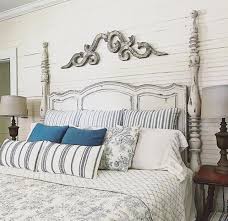 How To Decorate The Wall Space Above Your Arched Headboard The Lettered Cottage Arched Headboard Bedroom Wall Decor Above Bed Above Headboard Decor