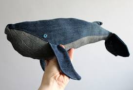 Stoffe gebraucht für den wal : Anleitung Fur Einen Diy Wal Aus Jeansstoff Butterflyfish