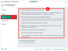Anpassen Der Einstellungen Von Kaspersky Internet Security 2018 Zur Erhohung Der Computerleistung
