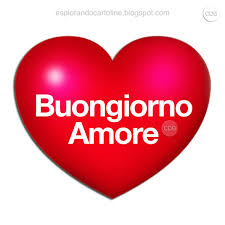Cdb Cartoline Per Tutti I Gusti Cartolina Buongiorno Amore Con Immagine Di Cuore Buongiorno Amore Buongiorno Buongiorno Amore Mio
