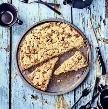 Veganer Rhabarber Kuchen Rezept In 2020 Rhabarberkuchen Haferflocken Kuchen Backen