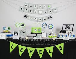 Video Game Birthday Decorations Instant Download Video Game Video Game Birthday Party Decorations Video Games Birthday Video Games Birthday Party