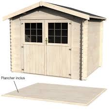 Un plancher est fortement recommandé dans le cas où vous souhaitez entreposer du matériel ou équipement de jardin qui a de la valeur et qui craint l'humidité. Abri De Jardin En Bois 7 21 M Ep 28 Mm Maura Plancher L 2 72 L 1 14 H 0 50 M Hauteur Palette 2 50 M Gamm Vert