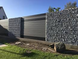Gabionen Wpc Zaun Gabionen Wpc Zaun Sichtschutz Garten