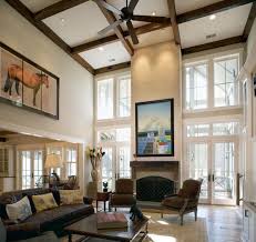 10 High Ceiling Living Room Design Ideas High Ceiling Living Room Vaulted Ceiling Living Room High Ceiling Decorating