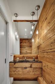 Small Bathroom Wooden Wall Panels White Color Rustic Modern Bathroom Rustic Bathrooms Modern Bathroom Design