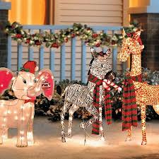 Baby Safari Animals Outdoor Christmas Decor Outdoor Christmas Decorations Outdoor Christmas Giraffe Decor