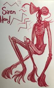 Crazy Cosmic Gals And Neon Robotics A Siren Head And Watermelon Eater Siren Head Scary Books Creepy Art Drawing Reference