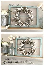 This 6 Pane Lightweight Made To Look Vintage Window Frame Is The Perfect Touch To Your Home Farmhouse Style Decorating Farm House Living Room Window Wreath