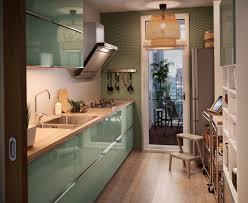 Zielona Nowowczesna Kuchnia Ikea Ikea Kitchen Remodel Ikea Galley Kitchen Galley Kitchen Design