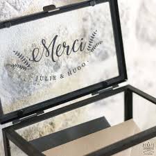 2.1 urne mariage en bois : Stickers Merci Personnalise Urne De Mariage Automne Ou Hiver La Pirate
