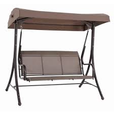 Steel Solar Lit Patio Swing Gss00005j At The Home Depot Patio Swing Steel Gazebo Backyard Furniture