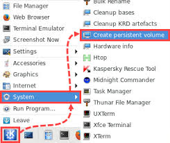 Persistent Volume Of Kaspersky Rescue Disk 18 On Usb Drive