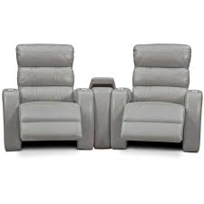 Bravo 3 Piece Power Reclining Home Theater Sectional Gray Value City Furniture And Mattresses Furniture Reclining Furniture Value City Furniture