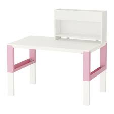 Pahl Bureau Avec Element Complementaire Blanc Bleu 96x58 Cm Ikea Ikea Ikea Desk Desk