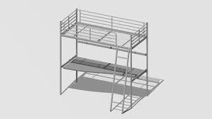 An Ikea Loft Bed Frame With A Desk Based On Ikea Tromso Loft Bed Frame 3d Model By User Isavochwith More Detailed Fr Loft Bed Frame Ikea Loft Bed Loft Bed
