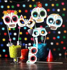 Skull Props Coco Party Decorations Sugar Skull Skulls Etsy Sugar Skull Party Sugar Skull Birthday Day Of The Dead Party