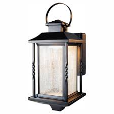 Home Decorators Collection Portable Black Outdoor Integrated Led Wall Lantern Sconce Hdi 4632 Bk The Home Depot In 2020 Wall Lantern Outdoor Wall Lantern Wall Mount Lantern