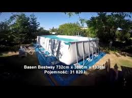 Basen Bestway Bestway Pool 732x366x132 Youtube Easy Set Pools Rectangular Pool Pool