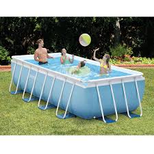 The Intex Prism Frame Pool Set Has Everything You Need To Get The Backyard Pool Parties Going Rectangular Pool Above Ground Swimming Pools Intex Swimming Pool