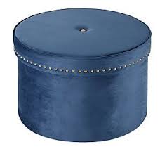 Inspire Me Home Decor 24 Round Velvet Ottoman Faux Marble Tray Lid Qvc Com Diy Home Decor Easy Contemporary Home Decor Diy Home Decor Projects