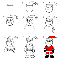 How To Draw A Cartoon Father Christmas And Competition How To Draw Santa Santa Claus Drawing Easy Easy Santa Drawing