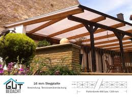 Polycarbonat Hohlkammerplatte 16 Mm In Opalweiss Hagelfeste Stegplatten Von Gut Bedacht Gunstig Online Kaufen Stegplatten Terrassenuberdachung Fachwerk