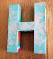 How To Make A 3d Letter Of Paper Diy Decorate Letters 3d Letters Cardboard Letters