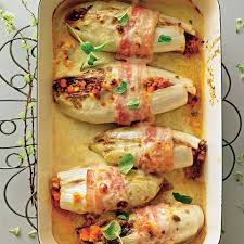 Gefullter Chicoree Mit Hack Und Gemuse Rezept Rezepte Chicoree Essen