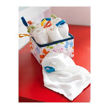 Krama Washcloth White 12x12 Ikea Kid Bathroom Decor Washing Clothes Face Towel