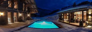 Luxus Chalet Schmiedalm Saalbach Hinterglemm Pool Outdoor Pool Outdoor