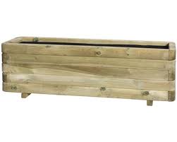 Plantenbak Toscana Rechthoek 120x40x35 Cm Houten Plantenbakken Hout Plantenbak