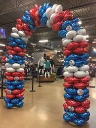 Chicago Cubs Arch Balloon Decorations 4th Of July Wreath Balloons
