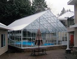 Greenhouse Pool Enclosure Indoor Outdoor Pool Pool Enclosures Cool Swimming Pools