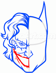 How To Draw Joker And Batman Step By Step Dc Comics Comics Free Online Drawing Tutorial Added By Dawn M Batman Drawing Batman Drawing Easy Joker Drawings