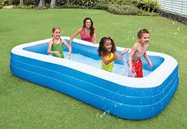 Amazon Com Intex Swim Center Family Inflatable Pool 120 X 72 X 22 For Ages 6 Toys Game Family Inflatable Pool Inflatable Pool Portable Swimming Pools