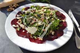 Rote Bete Carpaccio Rezept Mit Parmesan Rezept Rote Bete Carpaccio Rezepte Rote Bete