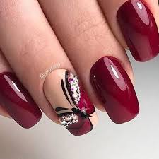 For some of them, we even include precise polishing tones. 9 Red Hot Nails Just In Time For Valentine S Day Hashtagnailart Com Butterfly Nail Art Best Nail Art Designs Burgundy Nails